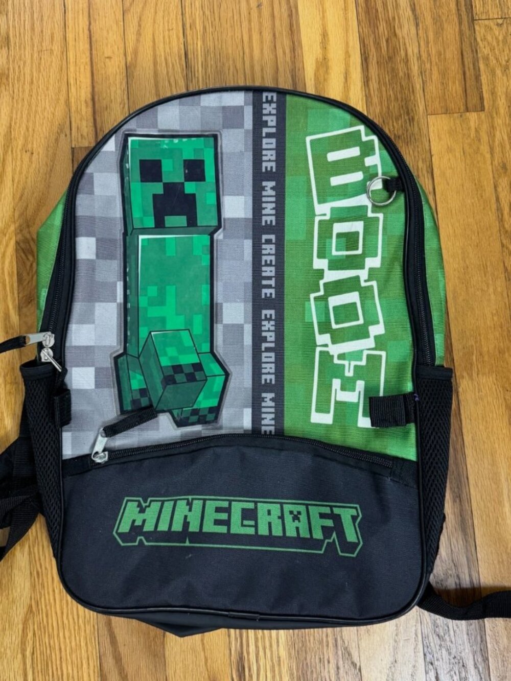 Minecraft Boys 17in School Laptop Backpack Bookbag Bag Videogame for Boys
